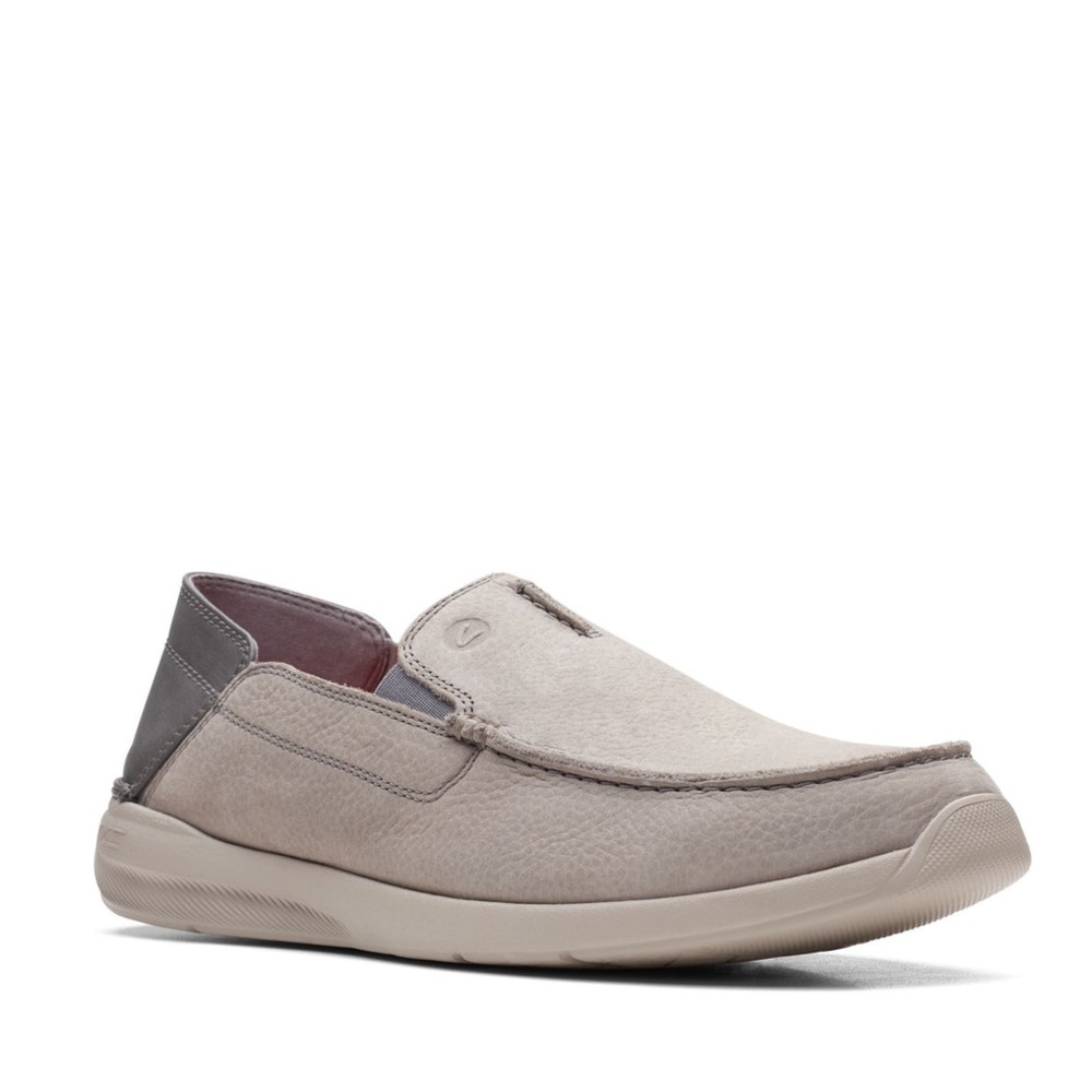 NEW Clark’s Gorwin Step Light Grey Nubuck (10M)